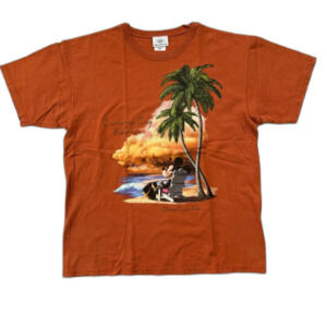Disney Cruise Line Castaway Cay Bahamas Mickey in Beach Chair Size XL  T-Shirt
